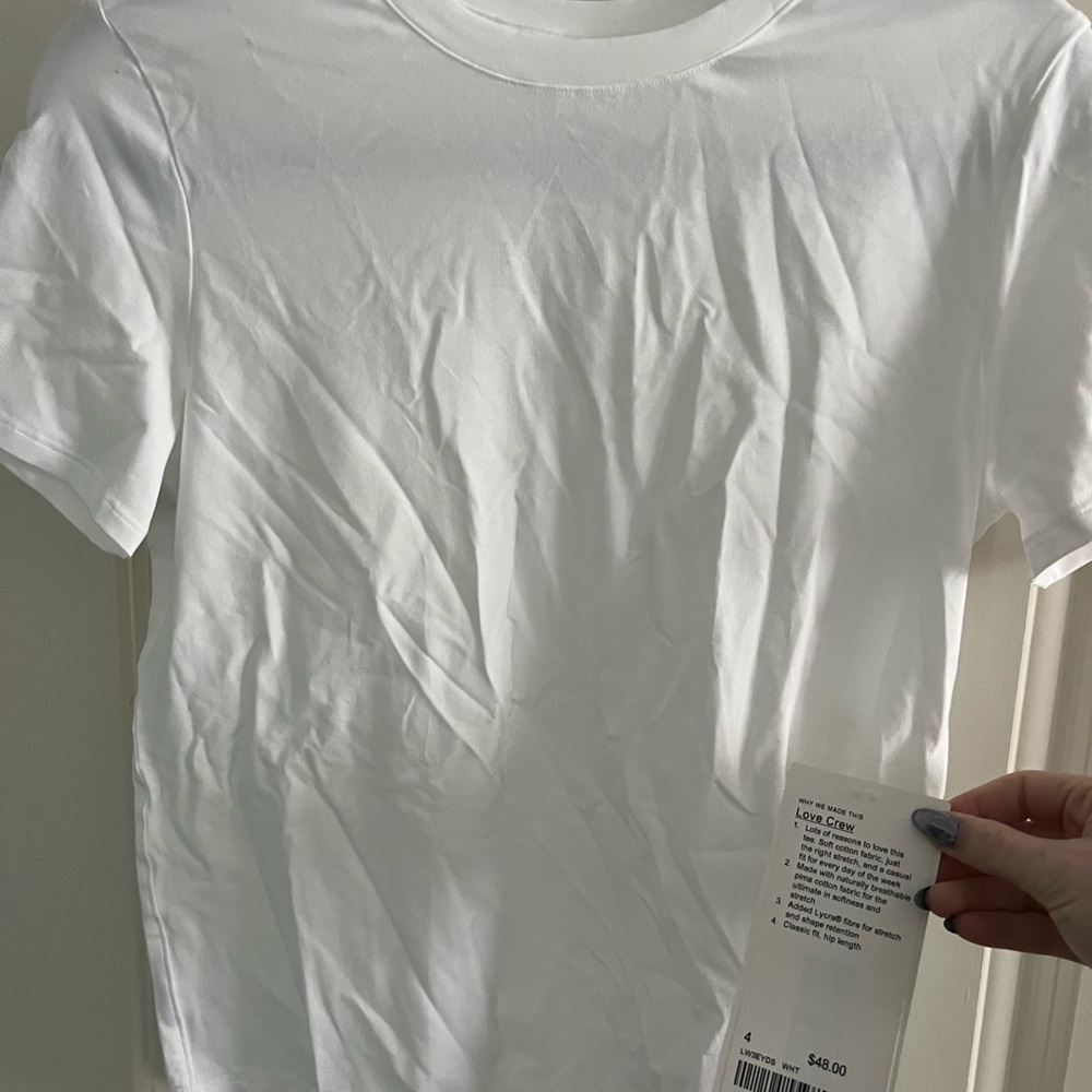 Lululemon love crew white size 4